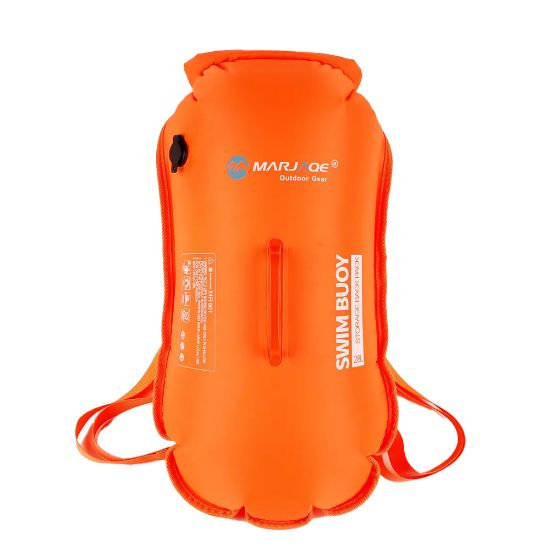 Ảnh của Phao bơi biển đeo thắt lưng Người lớn MARJAQE Dual Airbag Open Water Backpack Swim Buoy MR901