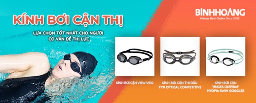 Kính bơi cận thị: Lựa chọn tốt nhất cho người có vấn đề thị lực