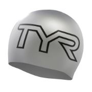 Ảnh của Mũ Bơi TYR Large Logo Silicone Adult Fit