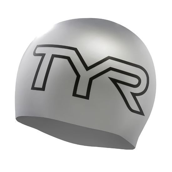 Ảnh của Mũ Bơi TYR Large Logo Silicone Adult Fit