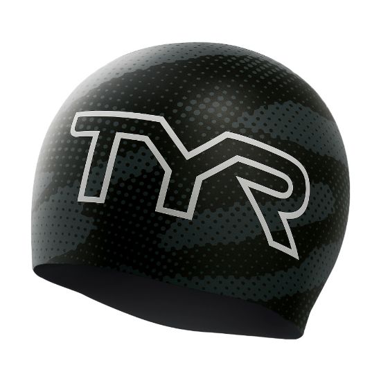 Ảnh của Mũ Bơi TYR Camo Hex Silicone Adult Fit
